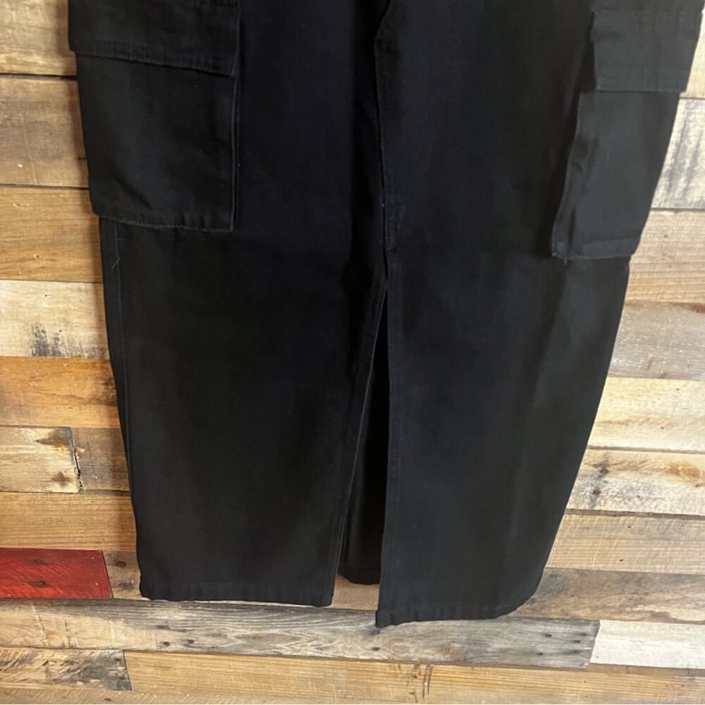 Sincerely Jules Black High Slit Maxi Skirt Size 5/26 - Picture 6 of 9